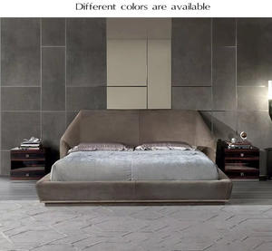 <span class=keywords><strong>Lit</strong></span> <span class=keywords><strong>matelassé</strong></span> <span class=keywords><strong>de</strong></span> luxe style italien, <span class=keywords><strong>lit</strong></span> king size, moderne, avec tête <span class=keywords><strong>de</strong></span> <span class=keywords><strong>lit</strong></span> courbée, nouvel arrivage, en faux cuir, modèle <span class=keywords><strong>de</strong></span> créateur - Product Image 4