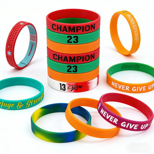 צמידי גומי עם לוגו מובלט בהתאמה אישית למתנות ואירועים עסקיים, צמידי סיליקון -  מכירה חמה - Product Image 2