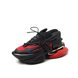 Nouvelle Arrivée Baskets Unisexe à Plateforme Épaisse pour Couple, Style Urbain, Couleurs Mixtes, à Lacets, Rehaussantes, Tendance - Product Image 4