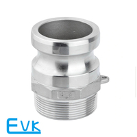 Raccord rapide de type EVK-QUICK COUPLING, en acier inoxydable SS316, moulé, avec bouchon anti-poussière DP à connexion femelle, pour la construction navale, marque EVK