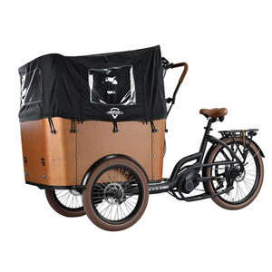 <span class=keywords><strong>Abri</strong></span> de <span class=keywords><strong>pluie</strong></span> pliable léger et imperméable en polyester durable écologique pour vélos cargo à trois roues - Product Image 1