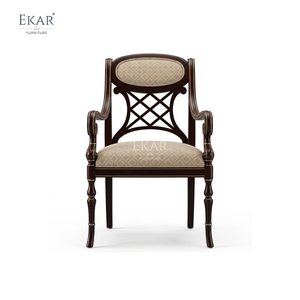 <span class=keywords><strong>Fauteuil</strong></span> à dossier en treillis Meridian Regency |   Sièges d'appoint classiques français de luxe - EKAR - Product Image 1