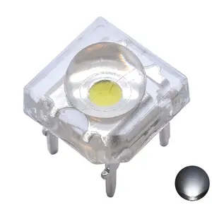 Czinelight High Brightness White 4pins Piranha Water Clear Lens white LED Light Emitting Diode Super Flux 5mm LED