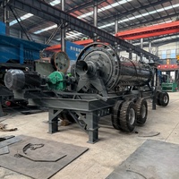 Broyeur à billes mobile avec moteur AC, haute capacité, broyeur de minerai portable pour le traitement des minerais et la fabrication de poudre de pierre