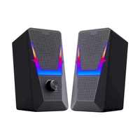 Altavoz USB Portátil Pequeño de 6W OEM con Cable RGB para PC, Computadora, Juegos, Laptop, Woofer