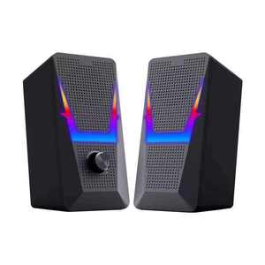 Petit haut-parleur portable 6W OEM filaire RGB pour PC, ordinateur, jeux, gadgets, ordinateur portable, haut-parleur USB, caisson de basses - Product Image 2