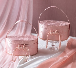 Chinese-style Modern Brocade Fabric <strong>Gift</strong> Box High-end Practical Portable Empty Box for Weddings and New Year's <strong>Gifts</strong> - Product Image 3