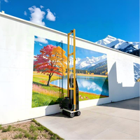 Impresora UV 3D para Paredes DX7, Máquina Automática Multifuncional Plegable para Pintar Murales, Robot de Pintura de Paredes para Interiores
