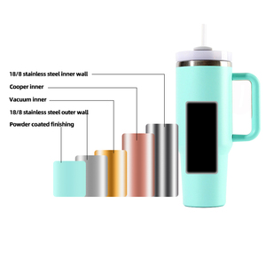 <span class=keywords><strong>Tumbler</strong></span> Sportivo da 40oz in Acciaio Inox a Doppia Parete Isolato con Manico e Cannuccia per Sublimazione, Magazzino USA Topnovo - Product Image 4