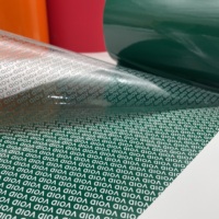 Etiquetas de Embalaje de Material PET con Diseño VOID Anti-Falsificación y a Prueba de Manipulación, Color Verde, para Cajas de Regalo