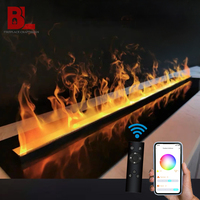 1000/1500/1800mm Led Atomisation Cheminée Intelligente 4D Vapeur D'eau Cheminée 79 Pouces Électrique Vapeur D'eau 3D Flamme Cheminée