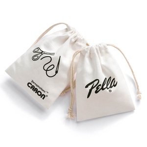 Pochette cadeau en toile de coton avec logo personnalisé Pandasew, sac à poussière en coton avec cordon de serrage, pochette à bijoux - Product Image 6