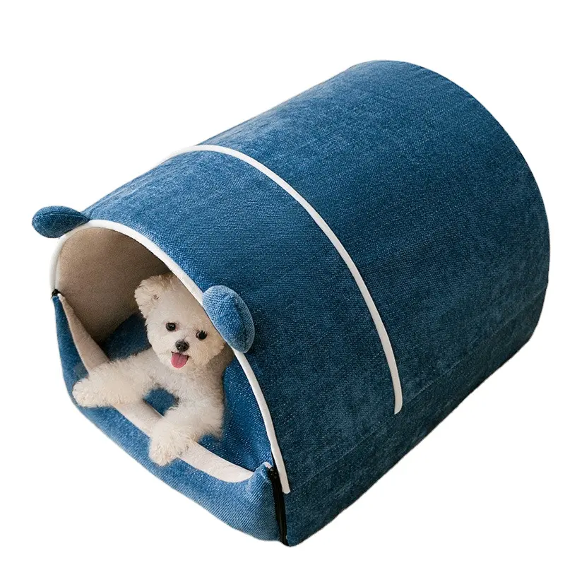 Rumah tidur hewan peliharaan, hangat desain lucu dalam ruangan hangat tempat tidur rumah kucing rumah anjing & furnitur dapat dicuci