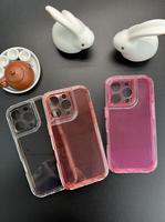 Étui antichoc 2 en 1 couleur translucide avec logo personnalisé pour téléphone portable Samsung M15/M55