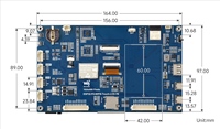 Waveshare ESP32-P4-WIFI6 Papan Pengembangan Layar Sentuh 7 inci 5-Titik, Berbasis ESP32-P4 dan ESP32-C6, Resolusi 1024 * 600