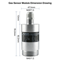 Modul Sensor Gas CH4 Ex CO H2S O2 SO2 NO NO2 NH3 PH3 H2 HCN C2H4O VOC PID Analyzer CEMS Integrasi Gas Prinsip Inframerah CH4