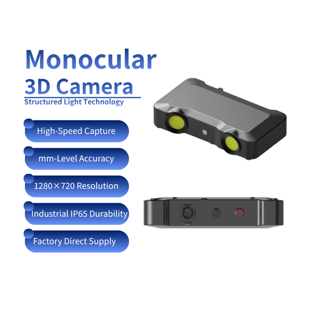 6-4 High Resolution Structured Light 3D Scanner Camera for Reverse Engineering 0.01mm High Accuracy for Industrial 3D Vision