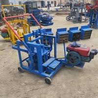 Machine à briques en béton diesel mobile standard intelligente Machine de fabrication de blocs à emboîtement Machine de moulage de briques à faible investissement 4-40C