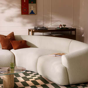Sofá Seccional de Lujo Ligero Estilo Celebridad de Internet, Tapizado Suave, Alta Resiliencia, Cómodo, Modular, Moderno para Sala de Estar - Product Image 3