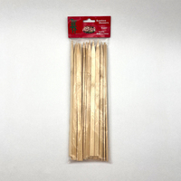 Brochettes en bambou plates, solides et durables, jetables, pour barbecue, 25 pièces, 20/25/30/35 cm de long, pour rôtir, avec logo personnalisé