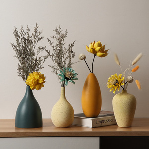Beihan Meide ville Table en céramique Vase créatif bureau fleur ornement pour la maison salon en gros <span class=keywords><strong>petit</strong></span> Vase décoration - Product Image 4