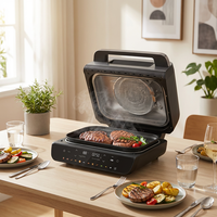 Nouvelle Friteuse à Air Chaud Numérique Sans Huile 3L Classique avec 3 Accessoires, Écran LED, Four de Cuisson Multifonctionnel pour la Maison