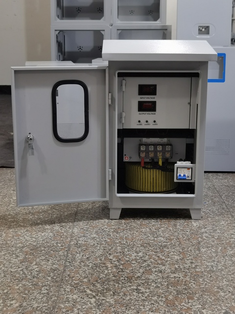 Single Phase Copper Automatic Voltage Stabilizer SVC 10kVA-100kVA 220V 50Hz Servo AVR for Industrial Use