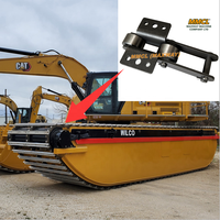 MAXWAY MMCL Chaîne à maillons en alliage de titane haute résistance traité thermiquement pour chenilles de ponton d'excavatrice amphibie WILCO (Personnalisé)