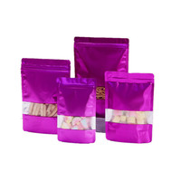 Sachet refermable avec fenêtre et sachet alimentaire en papier refermable, sachets autoportants pour granola