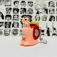 Adorable Porte-clés en Acrylique Sabo Ace Anime, Breloque Dessin Animé Escargot, Pendentif pour Téléphone ou Sac, Décoration Enfant, Cadeau