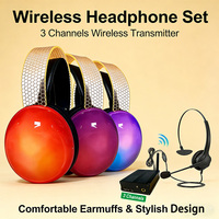 Casque sans fil ODM OEM Glow LED à bandeau lumineux pour le sport, avec suppression du bruit Qualcomm ENC, étanche IPX3, 2.4G RF UHF