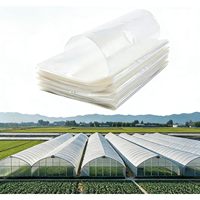 Bâche en plastique pour serre 12 x 25 pieds, 6 mil, polyéthylène transparent, résistant aux UV, anti-goutte, couverture robuste