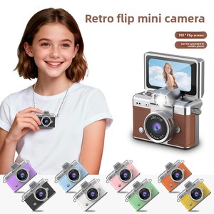 Nouvelle caméra numérique portable Damon avec écran rabattable 90°, mini CCD 2MP 1080P, idéale pour étudiants et fêtes, en ABS, avec carte TF - Product Image 2