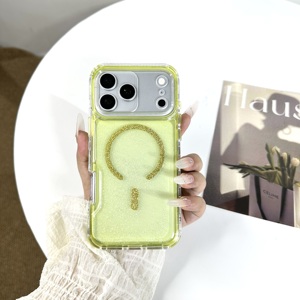 Custodia per telefono estetica antipolvere magnetica in TPU colorato con glitter epossidico di alta qualità per <span class=keywords><strong>VIV</strong></span> Y05 4G - Product Image 2