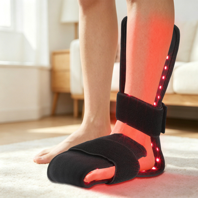 Exclusive 3-wavelength Infrared LED Therapy Wrap for Foot Pain Relief Red Light Therapy Belt Fo Flexible Wearable Pad