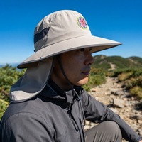 Chapeau Bob d'Été Anti-UV avec Cache-Nuque, Large Bord, Respirant en Maille, Idéal pour la Randonnée et la Pêche - Vente en Gros