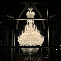 Lustre en cristal de style moderne, luxueux, pour banquet, luminaire suspendu, lustres en cristal pour mariage, lustre personnalisé pour hôtel