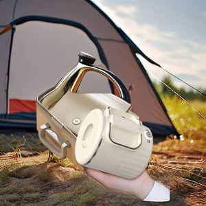 Hervidor Eléctrico Portátil Pequeño de Acero Inoxidable, Mini Hervidor Inalámbrico Plegable para Viajes, Uso en Exteriores, Hogar, Cocina y Hotel, Rotación de 360 Grados - Product Image 3