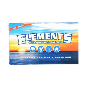 Elements Single Wide Rice Thin Cigarette <b>Rolling</b> Papers, Sugar Gum, 100 Count (Pack of 25)smoking accessories vapes smoke - Product Image 4