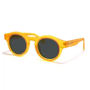 가장 소중한 하이 퀄리티 수제 광택 노란색 선글라스 Uv400 Tac 편광 사용자 정의 로고 아세테이트 선글라스 제조 업체 남성 여성