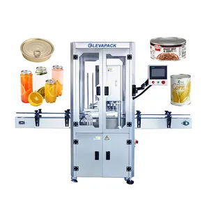 Máquina de enlatado de carne de maíz enlatado de alta calidad, máquina automática de sellado de latas, selladora de latas de plástico para jugo
