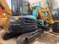 Mini-excavatrice Kobelco SK55 d'occasion de 5 tonnes importée du Japon, mini-pelleuse Kobelco SK55 d'occasion à bas prix