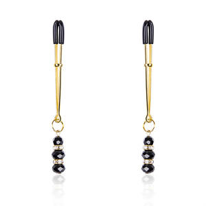 Pinze Lunghe Classiche per Capezzoli e Clitoride Argento/Oro Giocattoli Stimolanti Sessuali Yamamoto - Product Image 1