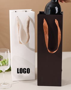 Xinrunjin sac en papier de poche pour vin rouge épaissi personnalisé emballage cadeau universel pour vin sac à vin rouge de qualité supérieure - Product Image 3