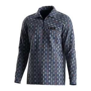 T-shirt d'été à sublimation OEM/ODM, polo de rugby pour homme à manches longues avec fermeture éclair et col montant - Product Image 1