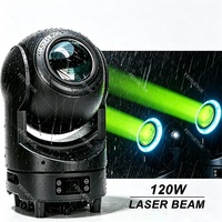 FEIYUEYUE - Luz Láser Móvil para Exteriores IP65 de 120 W, DMX512, Resistente al Agua, para Discotecas, Bares, Eventos y Espectáculos