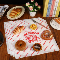 Papier sulfurisé kraft personnalisé réutilisable imperméable à l'eau pour hamburger Emballage pour sandwich enduit de PE pour pizza et aliments