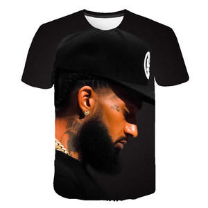 Camiseta 3D de Nipsey Hussle, <span class=keywords><strong>Camisetas</strong></span> de Alta Calidad para Hombre, Ropa Hip Hop, Top Cómodo, <span class=keywords><strong>Camisetas</strong></span> Estampadas de Manga Corta en Oferta - Product Image 1