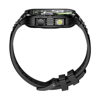 Reloj Inteligente Deportivo Económico para Exteriores con Contador de Pasos, Monitor de Ritmo Cardíaco, Llamadas Telefónicas, Esfera Cuadrada KT89, Reloj Inteligente para Hombre con Linterna