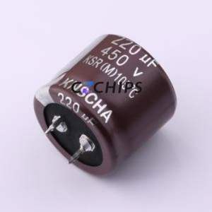 Condensateur électrolytique en aluminium à encliquetage LSR450M227S252S1AA, composant traversant (THT), D30xL25mm 220uF 20% 450V 10mm - Product Image 1